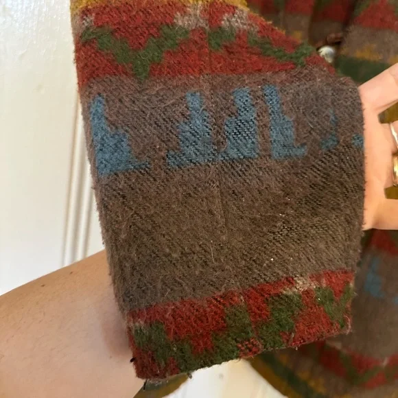 Vintage southwestern Multicolor Patterned Men's Jacket size M - Picture 12 of 15